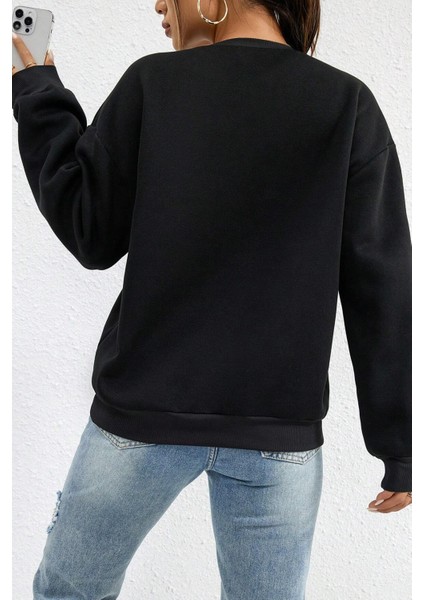 Only Trend Wear Unisex Nice Baskılı Bisiklet Yaka Sweatshirt