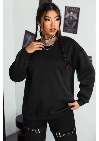 Only Trendwear Unisex Nothing Baskılı Bisiklet Yaka Sweatshirt fiyatları