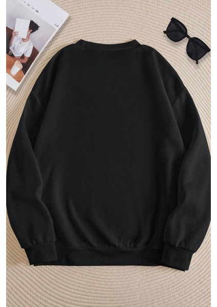 Only Trendwear  Unisex Springs Baskılı Bisiklet Yaka Sweatshirt