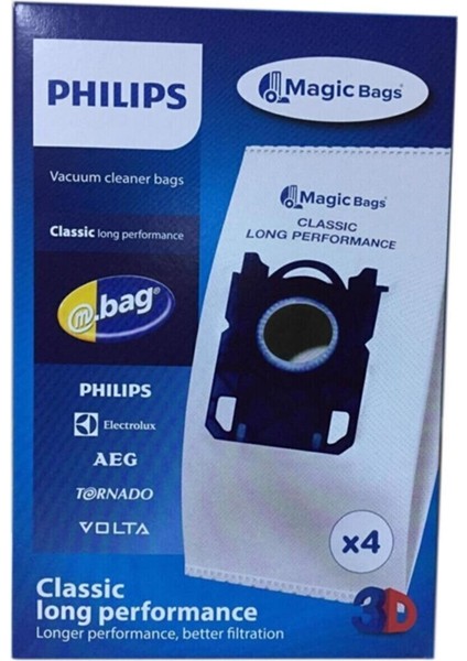 Philips 3000 Series XD3110/09 900 W Toz Torbası Philips 3000 Series XD3110