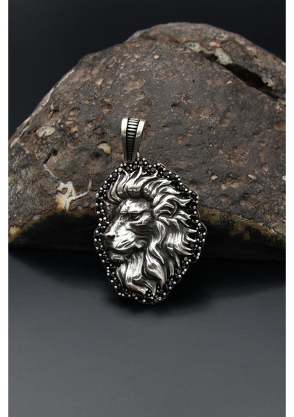 Aslan Figürlü Kolye Ucu 925 Ayar Gümüş fiyatları