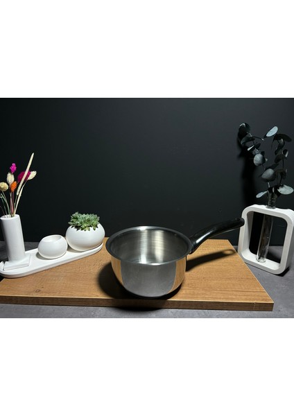 Paslanmaz Çelik Kaçerola Sosluk-Sütlük 14CM