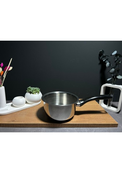 Paslanmaz Çelik Kaçerola Sosluk-Sütlük 14CM