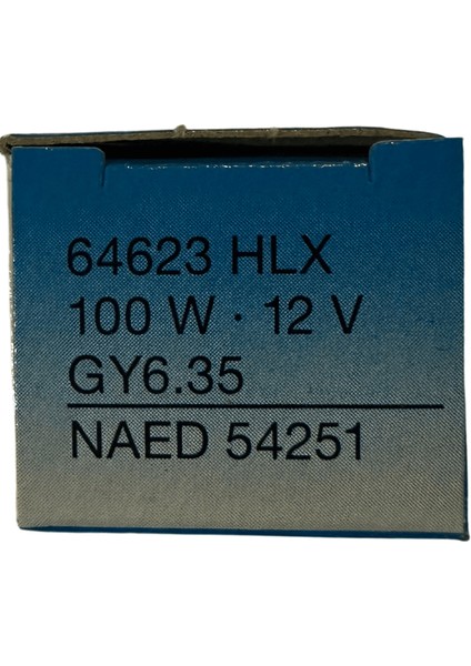 64623 Hlx 100W 12V Gy6.35 Duylu Eva Halojen Ampul (2 Adet)