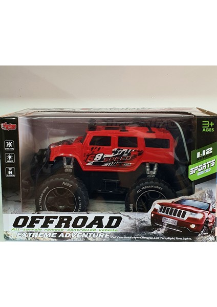 Oyuncak Uzaktan Kumandalı Jeep Araba Şarjlı Işıklı 28 cm Off Road