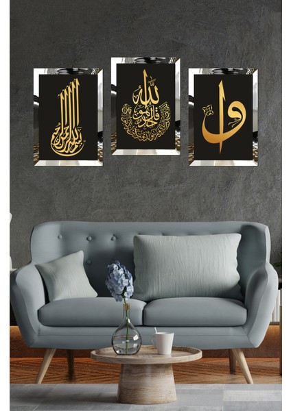 Notpa Islami 3'lü Tablo Pileksi Kenar 21X30