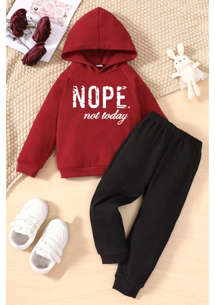 Only Trendwear Çocuk Nope Baskılı Eşofman Takımı