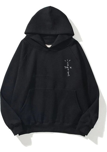 Unisex Look Mom I Can Fly Siyah Sweatshirt Hoodie