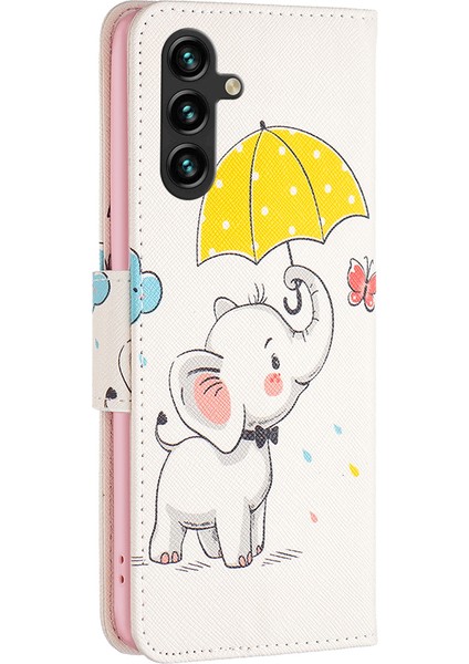 Samsung Galaxy A35 5g Deri Kılıf Deseni Baskı Telefon Cüzdan Kapağı (Yurt Dışından)