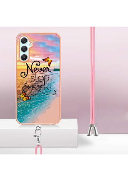 Samsung Galaxy A25 5g Mermer Çiçek Deseni Elektrapan Tpu Telefon Kapağı (Yurt Dışından)