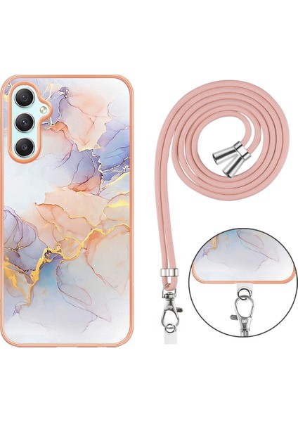 Samsung Galaxy A25 5g Mermer Çiçek Deseni Elektrapan Tpu Telefon Kapağı (Yurt Dışından) fiyatları