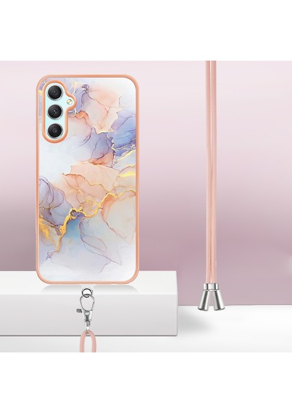 Samsung Galaxy A25 5g Mermer Çiçek Deseni Elektrapan Tpu Telefon Kapağı (Yurt Dışından) fırsatları