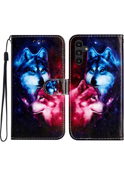 Samsung Galaxy A05S 4g Deri Desen Baskı Folio Telefon Stand Kapağı (Yurt Dışından)