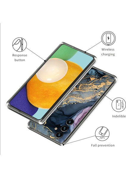 Cool-M Case Samsung Galaxy A15 4g Tpu Case Soyut Mermer Telefon Kapağı (Yurt Dışından)