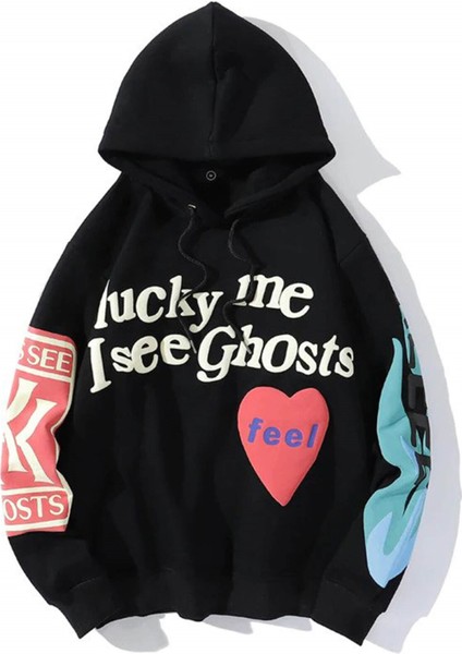 Kanye Oversıze Sweatshirt Siyah Tr30026