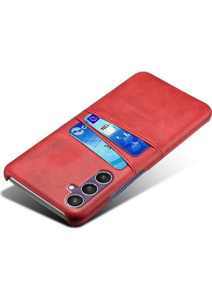Samsung Galaxy S23 Fe Cover Çift Kart Yuvaları Pu Deri + Pc Telefon Kılıfı (Yurt Dışından) fırsatları