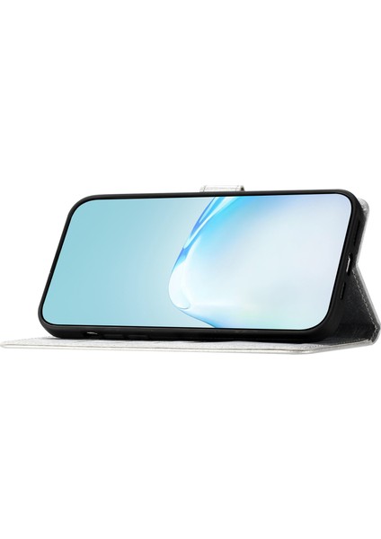 Samsung Galaxy A35 5g Kullanışlı Kayış Ipek Doku Deri Deri Stand Telefon Kapağı (Yurt Dışından)