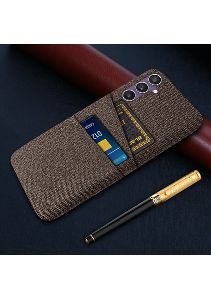 Samsung Galaxy S23 Fe Kapağı Şok Geçirmez Pc+Çift Kart Yuvalı Bez Telefon Kılıfı (Yurt Dışından) indirimleri