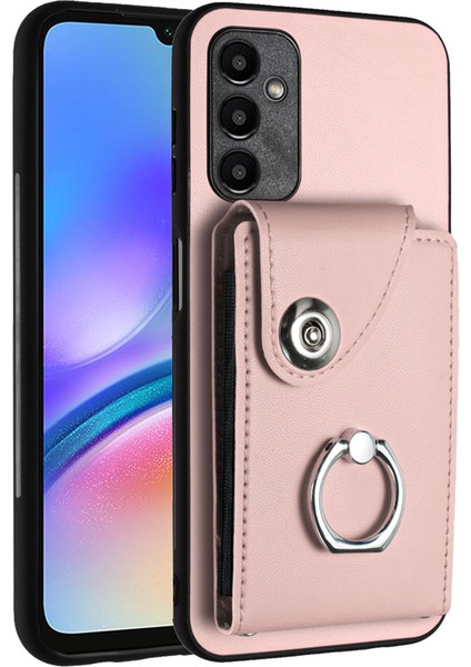 Cool-M Case Samsung Galaxy A05S 4g Pu Deri+Tpu Arka Kapak Parmak Yüzük (Yurt Dışından)