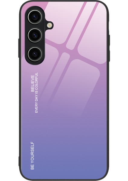 Samsung Galaxy A25 5g Gradyan Renk Temsilli Cam Pc Tpu Telefon Kapağı (Yurt Dışından)