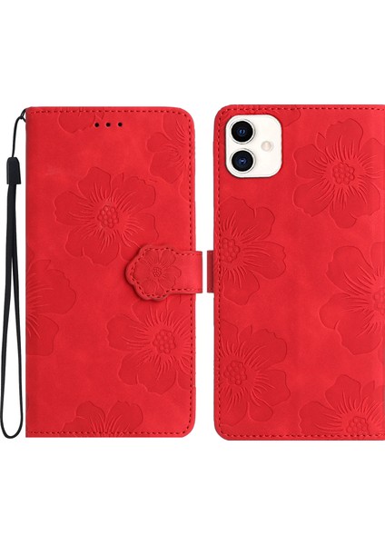 Cool-M Case Samsung Galaxy A05S 4g Pu Deri Cüzdan Telefon Kapak Çiçekleri Baskılı Flip Stand Telefon Kılıfı (Yurt Dışından)