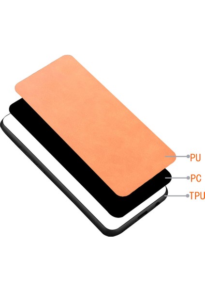 Samsung Galaxy A15 4g Cowhide Doku Pu+Tpu+Pc Cep Telefonu Kılıfı (Yurt Dışından)