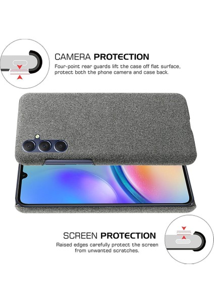 Samsung Galaxy A05S 4g Kumaş+Pc Cep Telefonu Kabuğu Şok Geçirmez Kapak (Yurt Dışından) indirimleri