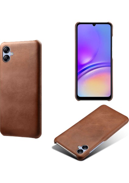 Cool-M Case Samsung Galaxy A05 4g Buzağı Dokusu Pu Derisi + Pc Telefon Kılıfı Kıç Çizelge Anti Telefon Kapağı (Yurt Dışından)