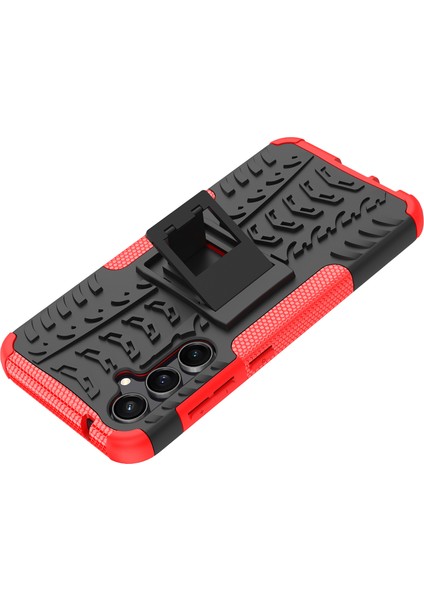 Samsung Galaxy S23 Fe Kasası Soğuk Lastik Deseni Pc+Tpu Kickstand Cover (Yurt Dışından) modelleri