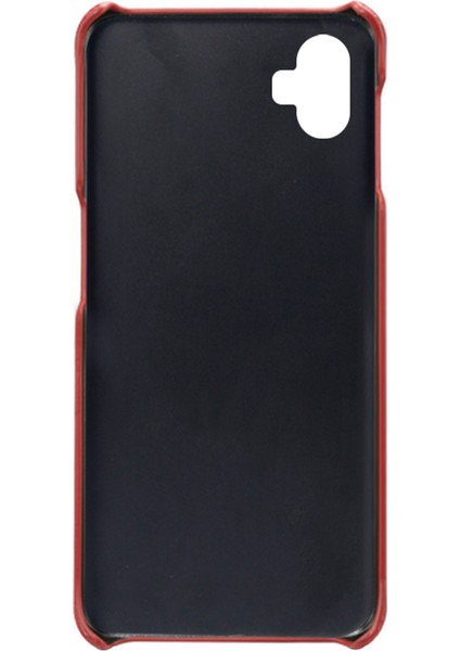 Samsung Galaxy A05 4g Şok Geçirmez Pu Deri+Pc Kart Tutucu Telefon Geri Kabuk (Yurt Dışından)