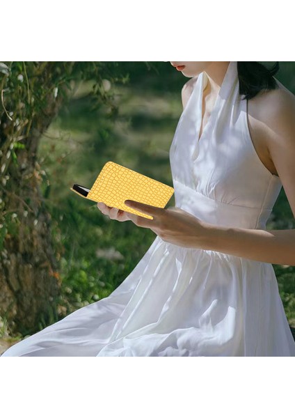 Samsung Galaxy A35 5g Timsah Doku Pu Deri Telefon Kapağı Kayış (Yurt Dışından)