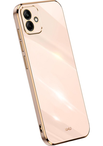 Samsung Galaxy A05 4g Elektrokaplanmış Altın Kenar Tpu Cep Telefonu Kapağı (Yurt Dışından)