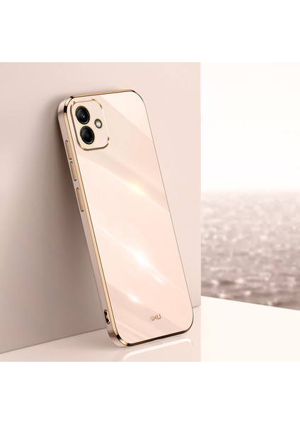 Samsung Galaxy A05 4g Elektrokaplanmış Altın Kenar Tpu Cep Telefonu Kapağı (Yurt Dışından)