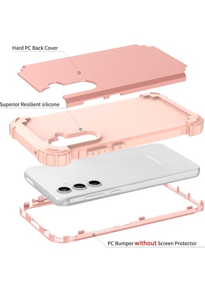 Samsung Galaxy S23 Fe Pc + Silikon Anti-Drop Telefon Kapağı (Yurt Dışından) modelleri