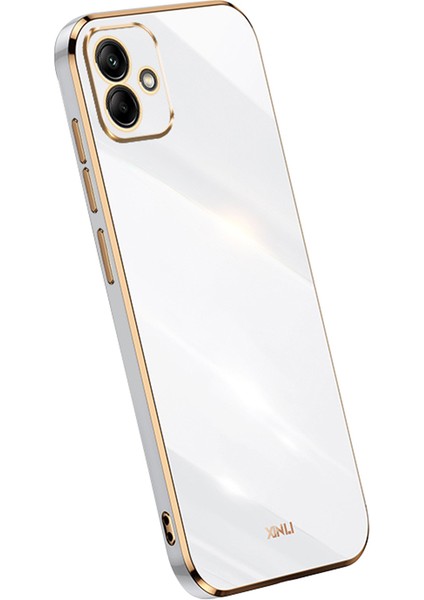 Samsung Galaxy A05 4g Elektrokaplanmış Altın Kenar Tpu Cep Telefonu Kapağı (Yurt Dışından)