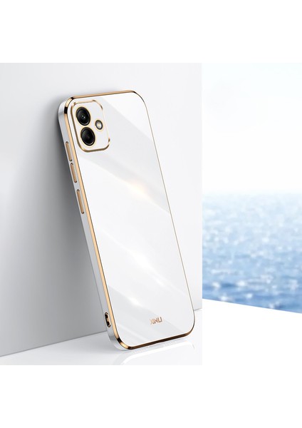 Samsung Galaxy A05 4g Elektrokaplanmış Altın Kenar Tpu Cep Telefonu Kapağı (Yurt Dışından)