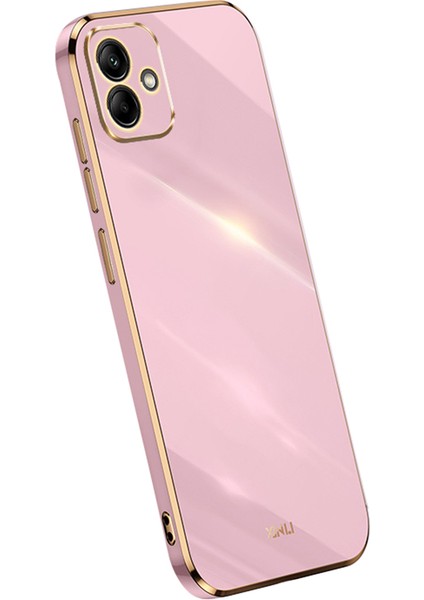 Samsung Galaxy A05 4g Elektrokaplanmış Altın Kenar Tpu Cep Telefonu Kapağı (Yurt Dışından)