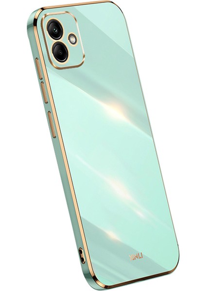 Samsung Galaxy A05 4g Elektrokaplanmış Altın Kenar Tpu Cep Telefonu Kapağı (Yurt Dışından)