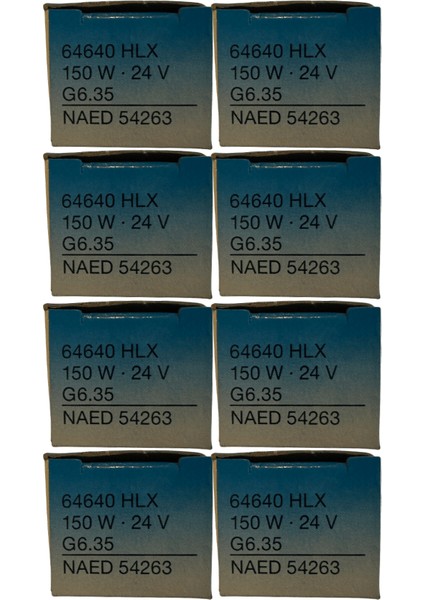 64640 150W 24V G6.35 Duylu Fcs Halojen Ampul (8 Adet)