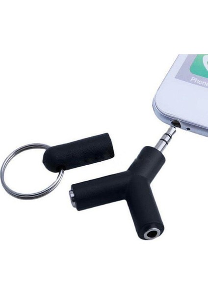 3.5 mm Kulaklık Stereo Çoklayıcı Çoğaltıcı Switch Splitter Anahtarlık Adaptör fırsatları