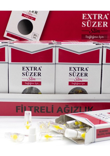 Smocer Extra Süzer Sağlığınız İçin Slim/Ultra Slim Sigaralar Için Filtre Ağızlığı (25X24) 600'Lü Paket