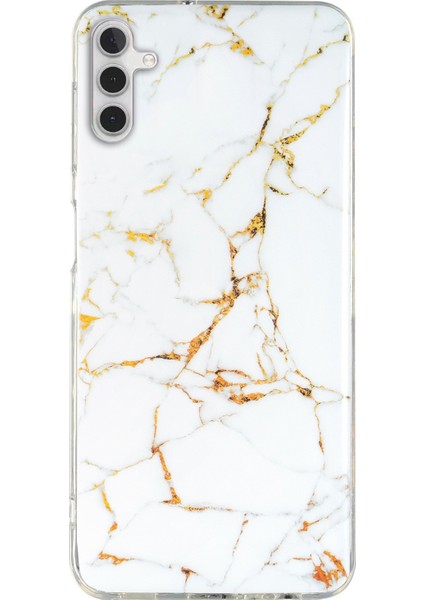 Samsung Galaxy A13 5g Için Yumuşak Tpu Kılıfı, Imd Mermer Desen Damla Geçirmez Koruma Telefon Kapak-Beyaz (Yurt Dışından)