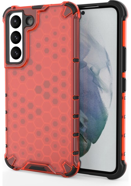 Samsung Galaxy S22 5g-Kırmızı Için Düşüş Koşullu Balıcın Deseni Tpu+Pc Telefon Kapağı Koruyucu Geri Kılıf (Yurt Dışından)