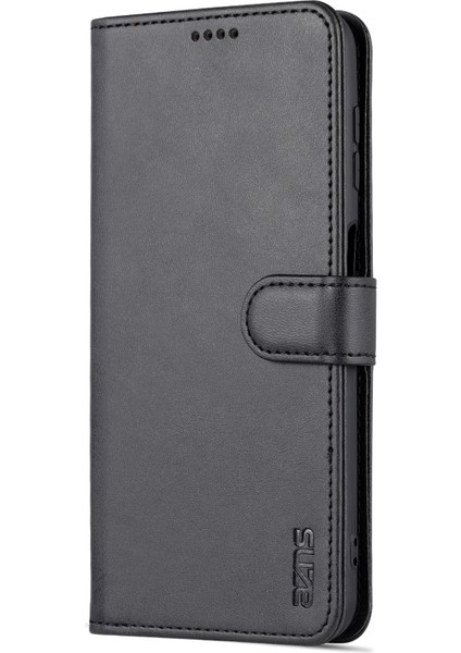 Samsung Galaxy A13 4g Için Manyetik Tokalı Pu Deri Kılıf, Cüzdan Stand Telefon Kapak Black (Yurt Dışından)