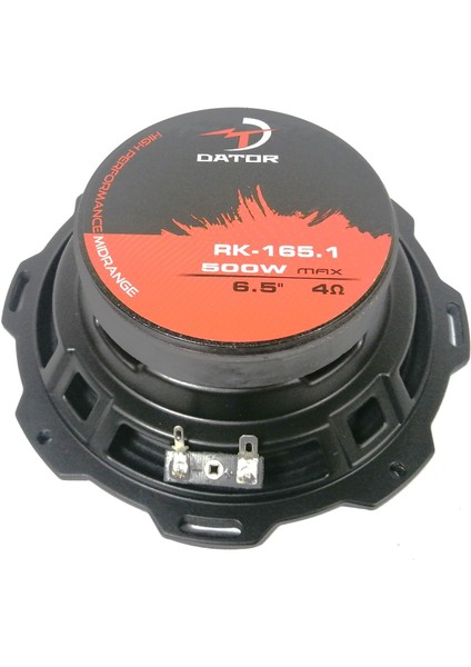 16 cm Midrange RK-165.1 100W Rms 400W Maksimum Güç Bullet Göbek