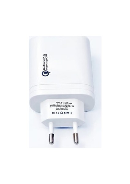 Qc3.0+Pd 36W Wall Charger Adapter Hızlı Şarj