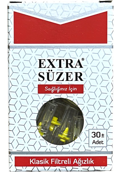 Smocer Extra Süzer Sağlığınız İçin 8mm Klasik Sigaralar Için Filtre Ağızlığı (24X30) 720'LI Paket