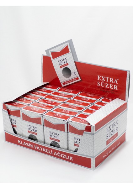 Smocer Extra Süzer Sağlığınız İçin 8mm Klasik Sigaralar Için Filtre Ağızlığı (24X30) 720'LI Paket