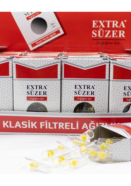 Smocer Extra Süzer Sağlığınız İçin 8mm Klasik Sigaralar Için Filtre Ağızlığı (24X30) 720'LI Paket