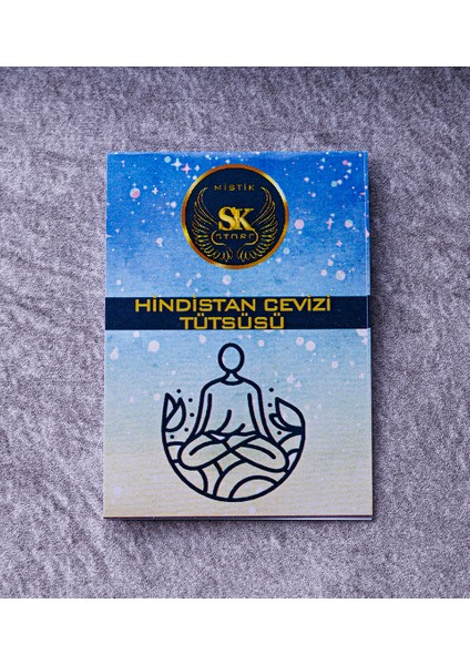 Sk Mistik Çubuk Tütsü Hindistan Cevizi Tütsüsü 10'lu Paket Meditasyon, Yoga, Dua, Ritüel